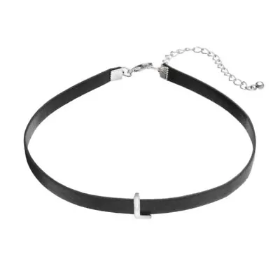 New Monogram Faux Leather Choker Necklace “L” • $12.09