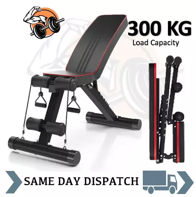 Adjustable Weight Bench Fitness Weight Bench Incline Decline Bench For Home Gym • £40.99