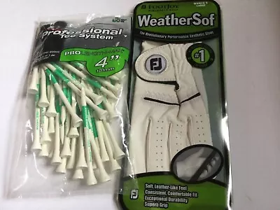 Womens Golf Glove Footjoy WeatherSof Large LH & Pride Prolength - Max 4  Tee 50 • $11.99
