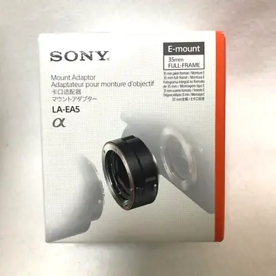 SONY LA-EA5 A-Mount To E-Mount 35mm Full Frame Lens Adapter [New] From Japan • $175.59