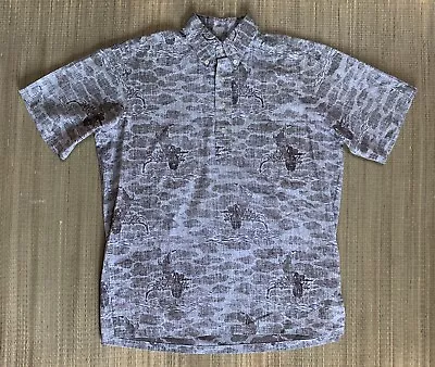 Vintage Reyn Spooner Button Up Aloha Shirt Outrigger Reverse Weave Small • $28.50