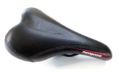 Mongoose Mountain Bike Seat Black Red With Metal Post And Bolts READY TO USE • $23.96