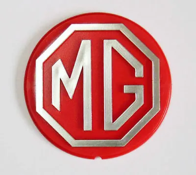 Bhh2687 - Mg Red/silver Road Wheel Steering Wheel Badge Mgb Mgbgt Le Models • $24.59