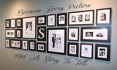 Because Every Picture Has A Story To Tell Wall Decal Vinyl Words Sticker 36  • $23.37