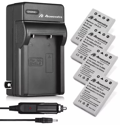 EN-EL5 Battery + Charger For Nikon CoolPix P530 P520 P510 P100 P500 P5100 P5000 • $8.59