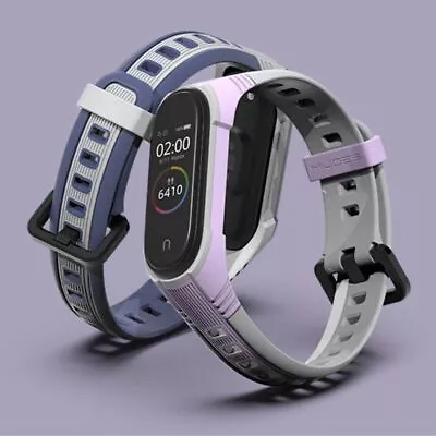 Silicone Wrist Bracelet Strap For Xiaomi Mi Band 7/6/5 Wristband Accessories • £4.39