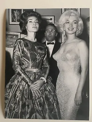 Marilyn Monroe John F. Kennedy Birthday JFK Party 1962  Maria Callas Photo 6x8in • $13.26