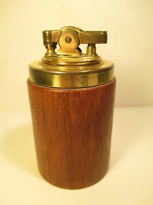 Vintage Teak Table Petrol Lighter 50er Years / Mid Century Design • $48.31