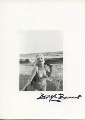 Rare MARILYN MONROE 8x6 Print  SIGNED By GEORGE BARRIS. • $400