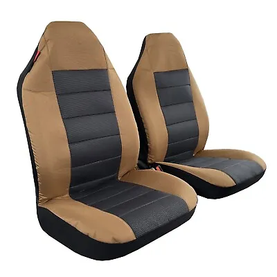 $89.09 • Buy Canvas Seat Covers Coyote Brown Esteem For Ssangyong Musso XLV Ultimate