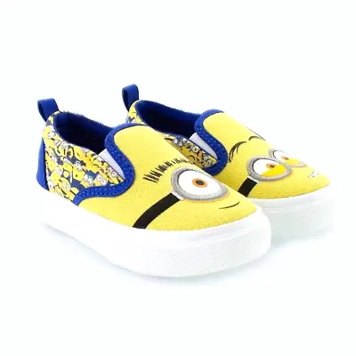 Boy's  Minions  Yellow & Blue Slip-On Canvas Sneakers ~  Size 13  ~ NEW!!! • $19.99