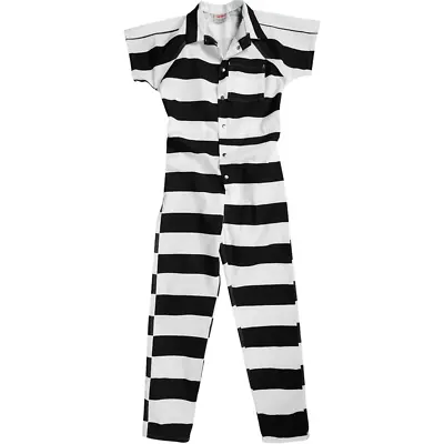 Authentic Bob Barker Inmate/jail Prison Uniform Striped Jumpsuit Sz XL Striped • $300