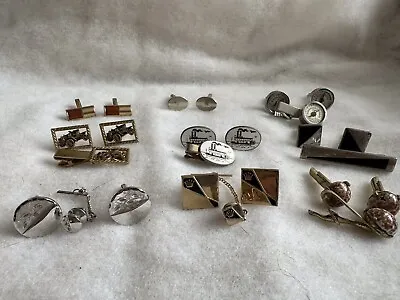 Lot Of Various Men’s Vintage Cuff Links & Tie Tacks • $20