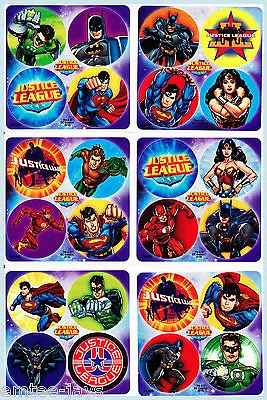 Justice League Dots Stickers X 24 - Favours Superman Batman Party Loot Birthday • $3.80