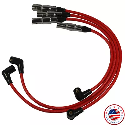 8MM Spark Plug Wire Set Brand New For Beetle Bora VW Golf GTI Jetta 2.0L 27588  • $21.97