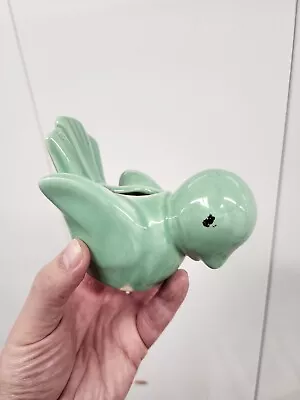 Green Bird Planter Vintage Pottery McCoy  3.75 Tall X5.5  Long • $6.99