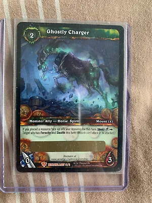 World Of Warcraft: Betryal Of The Guardian TCG Loot Card - Ghastly Charger  • $2250