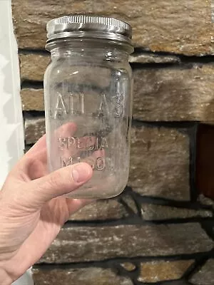 Vintage 1940s Atlas Special Wide Mouth Mason Jar • $7.99