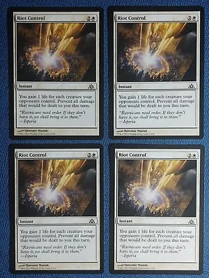 MTG 4x Riot Control X4 NM Dragon's Maze Magic Playset • $2.70