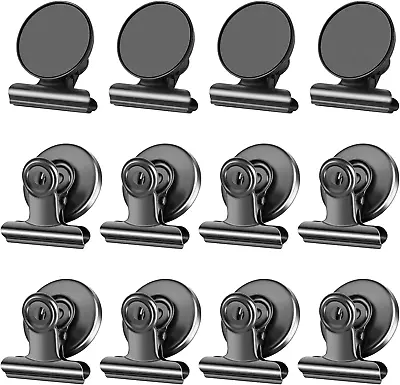 12Pack Magnetic Clips Strong Fridge Magnets Clip Heavy Duty Refrigerator Magnets • $10.49