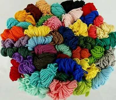 Aunt Lydias Heavy Rug Yarn 55 COLORS 70-180 YD Skeins Rayon Cotton Vtg You Pick • $11.95