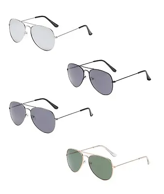 Air Force Aviator Sunglasses Men Women Retro Driving Pilot Metallic Frame • $9.99