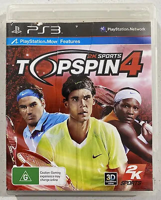 $12.95 • Buy TOP SPIN 4 - PlayStation 3 PS3 Game - With Manual