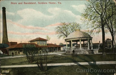 $9.99 • Buy Hampton,VA Store And Bandstand,Soldiers Home Virginia Antique Postcard Vintage