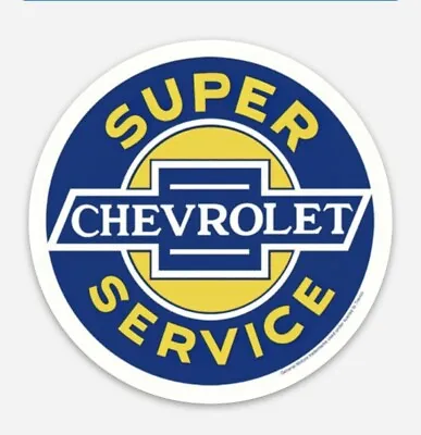 Retro Vintage Style Chevrolet Super Service Sticker Decal Vinyl • $2.99