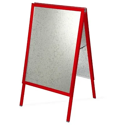 A1 Red A-board Pavement Sign Poster Snap Frame Double Side Sign Display Stands  • £89.99