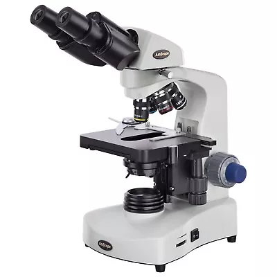 AmScope B340B-LED 40X-2000X 3W LED Siedentopf Binocular Compound Microscope • $438.18