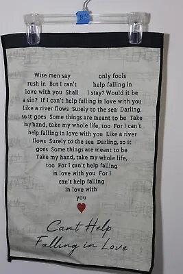 I Can't Help Falling In Love - Elvis Pressley Wall Hanging Tapestry Banner    H1 • $8.99