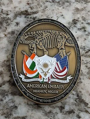 US Embassy Niamey Niger MSG Marine Security Detachment Challenge Coin • $44.99