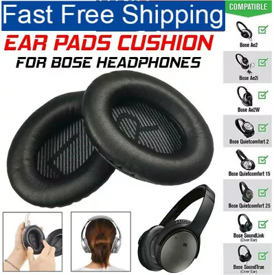 Replacement Ear Pads Cushions For Bose Quiet Comfort QC35 QC35 Ii QC25 Earpads  • $38.85