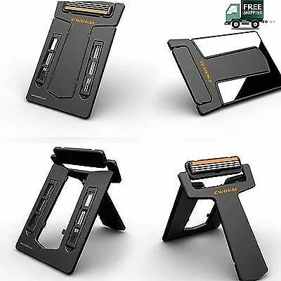 Carzor Credit Card Style Portable Wallet Shaver Razor Blades And Mirror • £5.99