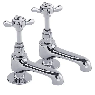 Deva Coronation Basin Taps Chrome Edwardian CR19 WRAS Approved • £51.48