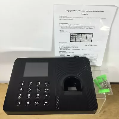 Attendance Machine Model C3147 DC 5V1A W/ Instruction Manual *NO CORDS Untested  • $11.95