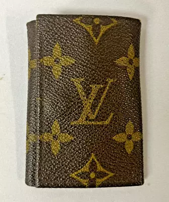 Vintage LV Louis Vuitton Monogram 5 Key Case Holder Fold Wallet Pouch Saks Fifth • $45