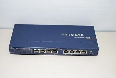 NetGear  FS108 8-Port Ethernet Switch #W2871 • $13