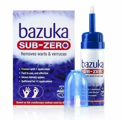 Bazuka Sub-Zero Warts & Verrucas Treatment 50ml 12 Applications • £12.99