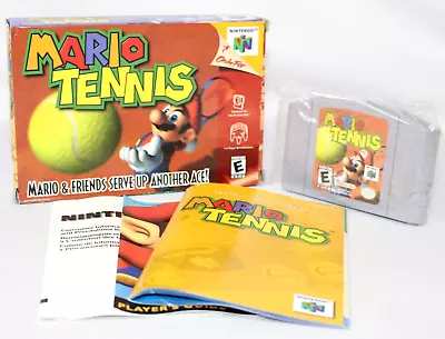 Mario Tennis N64 Nintendo 64 Complete CIB Authentic! Very Good Condition! Rare! • $69.99