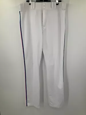 Stevens Miami Marlins Mlb White Majestic Game Used Pants 2019 Sz: 39 • $60