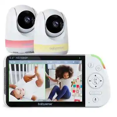 Babysense 5.5” 1080p Full HD Split-Screen Baby Monitor  - NEW BOXED • £169.95