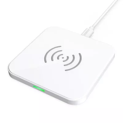 CHOETECH T511-S Qi Certified 10W/7.5W Fast Wireless Charger Pad (White) • $29.90