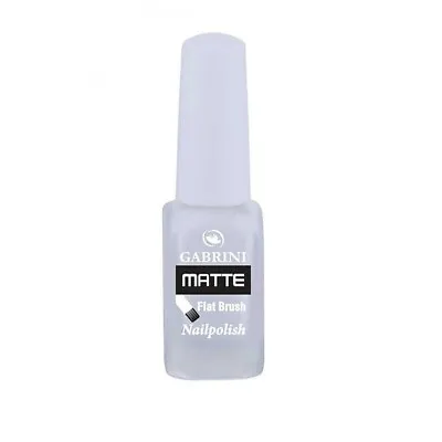 Gabrini Matte Nail Polish - WHITE - Matte Nail Varnish - Top Quality- 13ml • £3.99