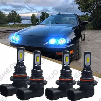 8000K Blue LED Headlight Bulbs For Acura Integra 1994-2001 High Low Beam Qty 4 • $29.74