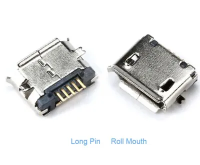10x Micro USB Type B Female 5 Pin Jack Port Socket Connector Solder SMD SMT PCB • £4.49