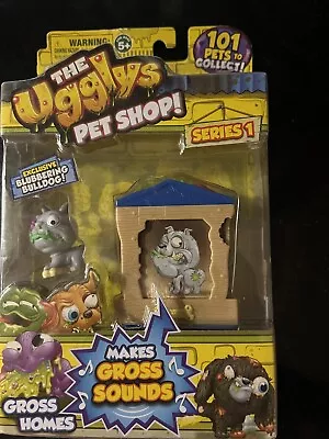 The Ugglys Pet Shop Moose Toys Gross Homes Series 1 With Blubbering Bulldog • $0.99