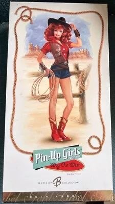 Barbie Pin Up Girls Gold Label 2005 Way Out West NRFB Cowgirl Collector Edition • $225