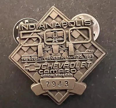 1993 Indy 500 SILVER  Pit Badge . #7943. Fittpaldi Was The Winner. • $35